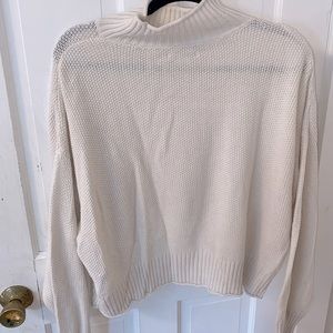 XXL American eagle white high neck cropped sweater